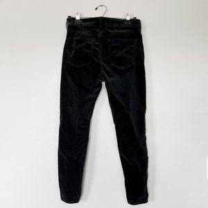 American Eagle Super Stretch Hi-Rise Black Corduroy Jegging | Size 4 Short
